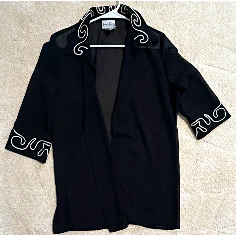 Joseph Ribkoff Trends Black/White Polyester Blouse Style 40759 womens Sz 10